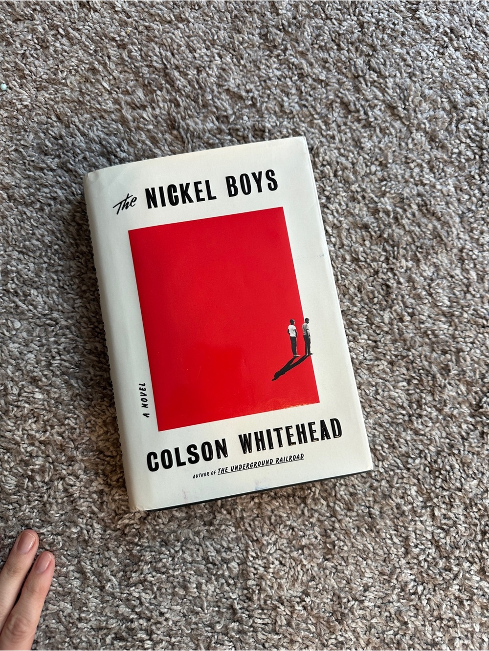 The Nickel Boys by Colson Whitehead - Red & White Hardcover